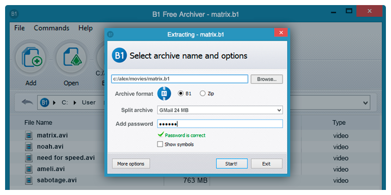 b1 file manager and archiver